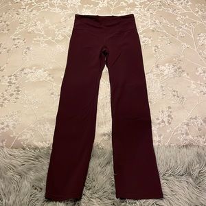 Athleta elation straight leg pant in spiced Cabernet